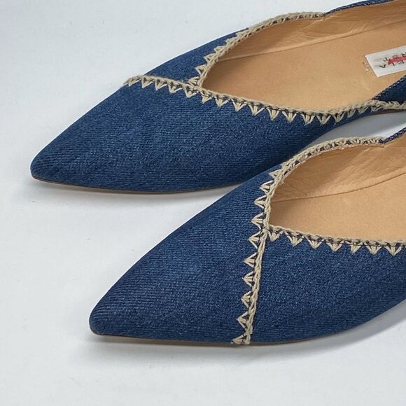 Gabriela Hearst Avner Denim Stitch Ballerina Flats size 38 - Picture 5 of 13
